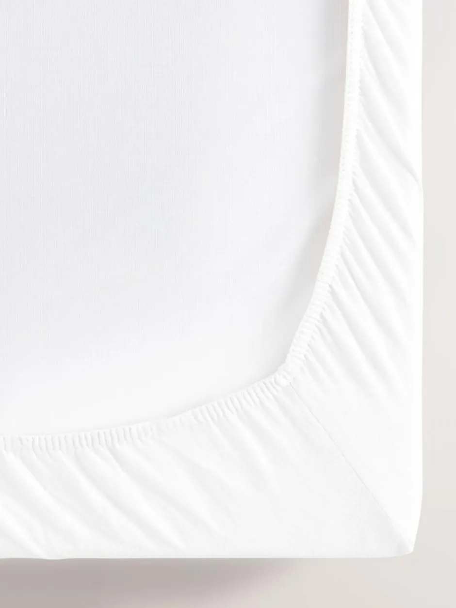 Next 2 Pack White 100% Cotton Jersey Baby Fitted Sheets