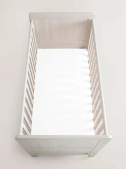 Next 2 Pack White 100% Cotton Jersey Baby Fitted Sheets