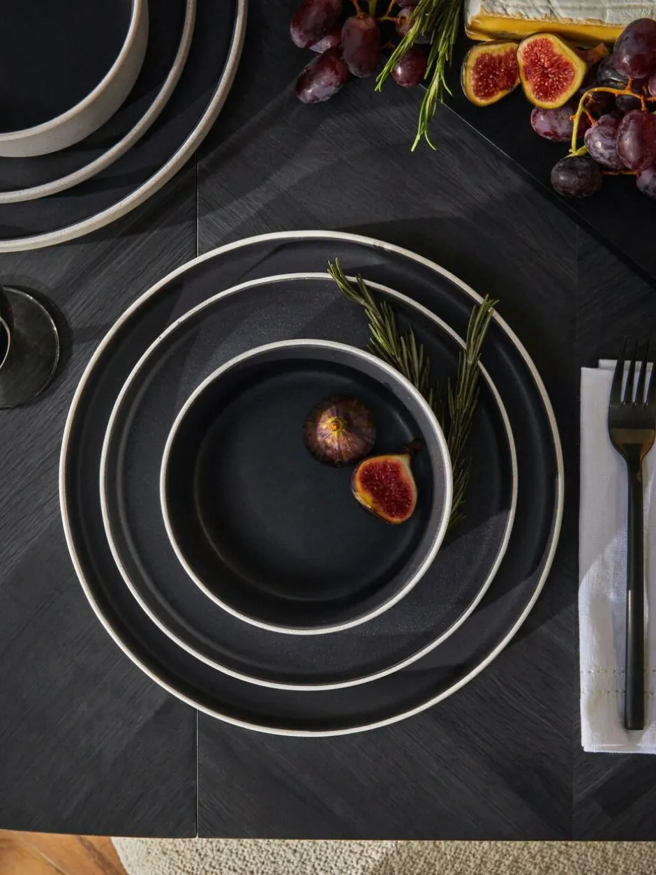 Next 12 Piece Otis Dinner Set Black Online