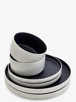 Next 12 Piece Otis Dinner Set Black Online