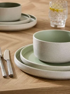 Next 12 Piece Otis Dinner Set Green Outlet