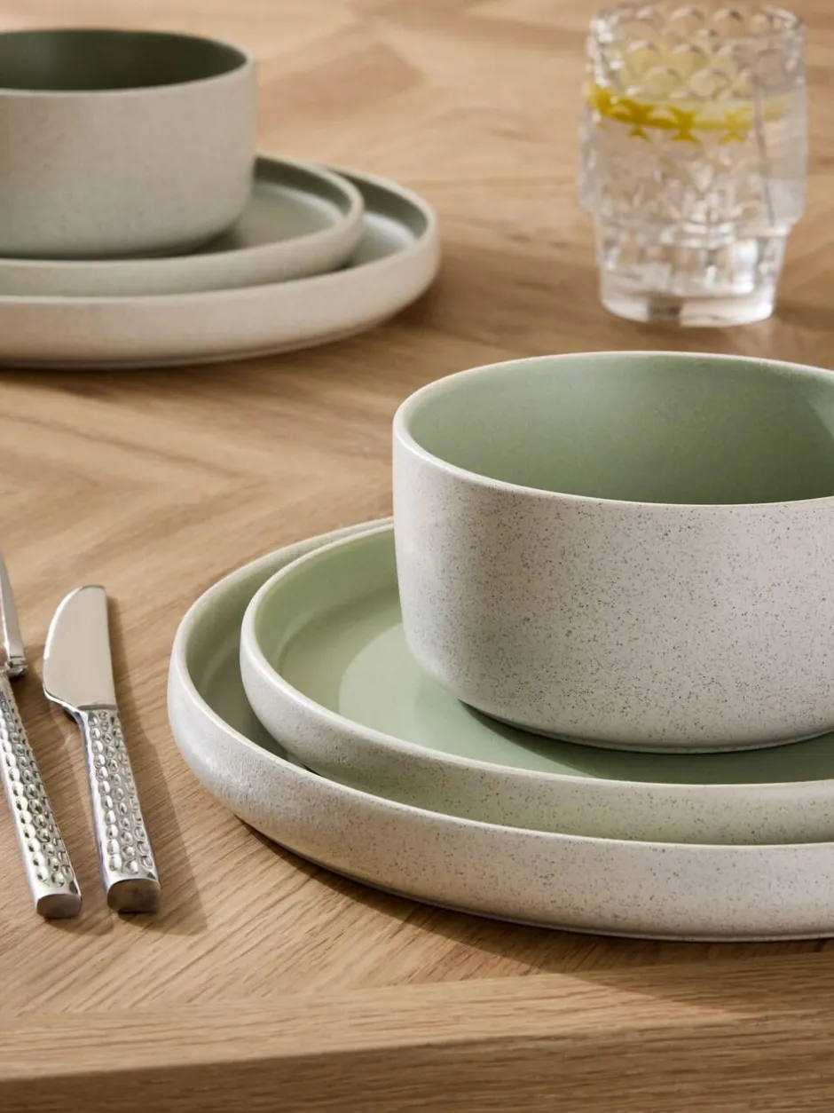 Next 12 Piece Otis Dinner Set Green Outlet