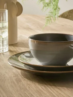 Next 12 Piece Hampton Dinner Set Grey Discount