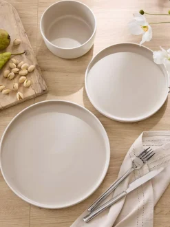 Next 12 Piece Otis Dinner Set Natural Sale