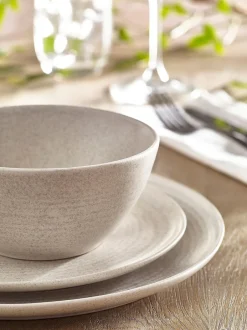 Next 12 Piece Kya Dinnerware Dinner Set Stone Sale