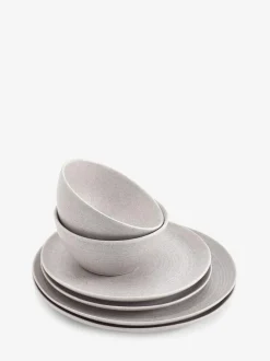 Next 12 Piece Kya Dinnerware Dinner Set Stone Sale