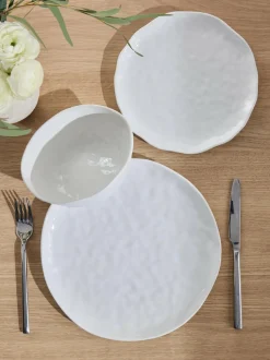 Next 12 Piece White Anya Dinner Set