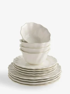 Next 12 Piece White Sadie Dinner Set Hot
