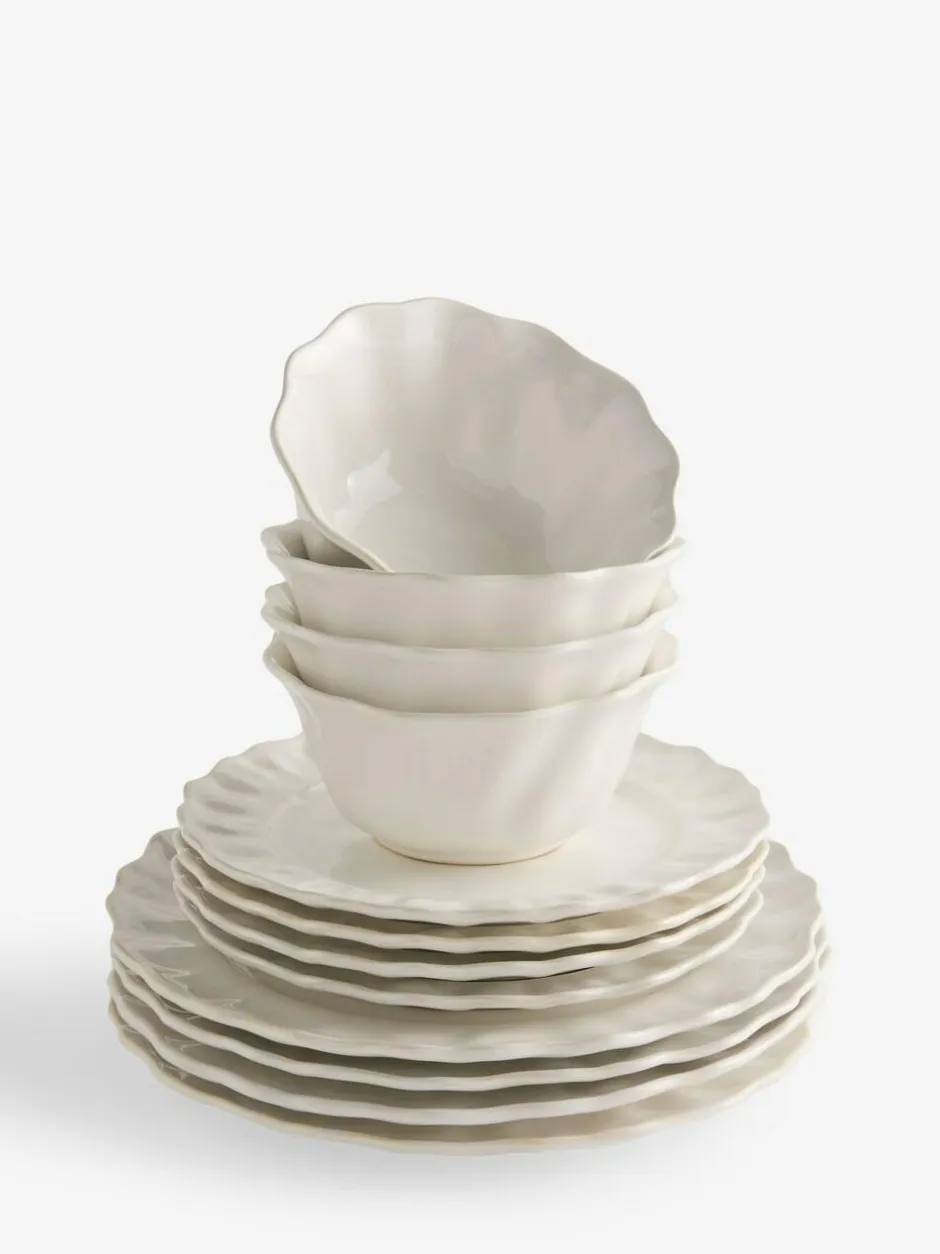 Next 12 Piece White Sadie Dinner Set Hot