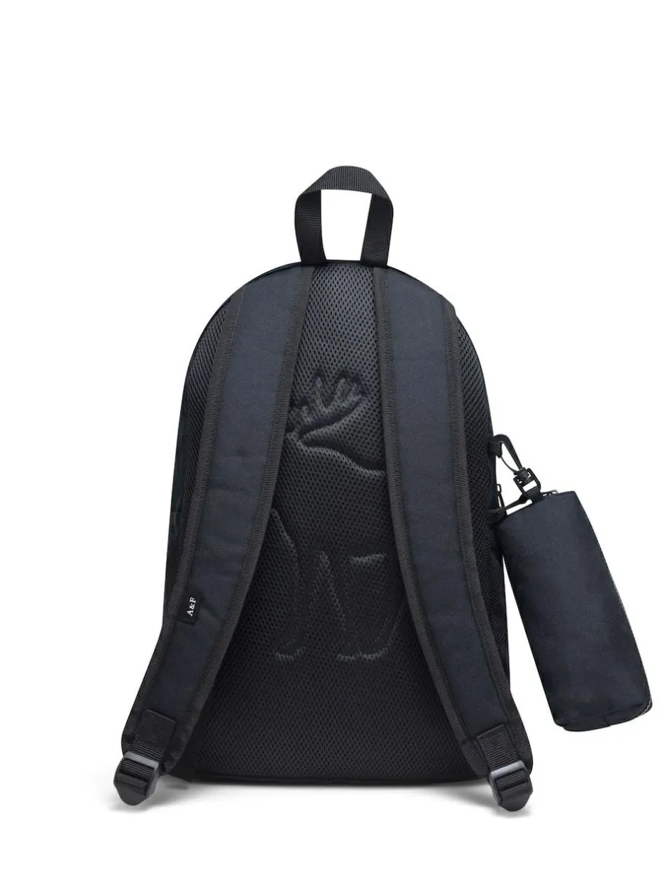 Abercrombie & Fitch Blue Logo Backpack With Pencil Case Discount