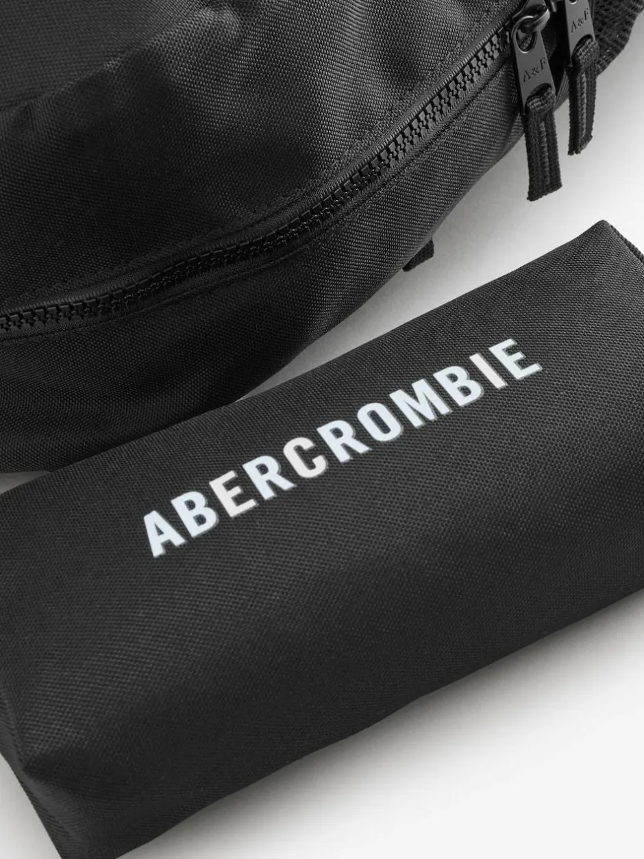 Abercrombie & Fitch Blue Logo Backpack With Pencil Case Discount