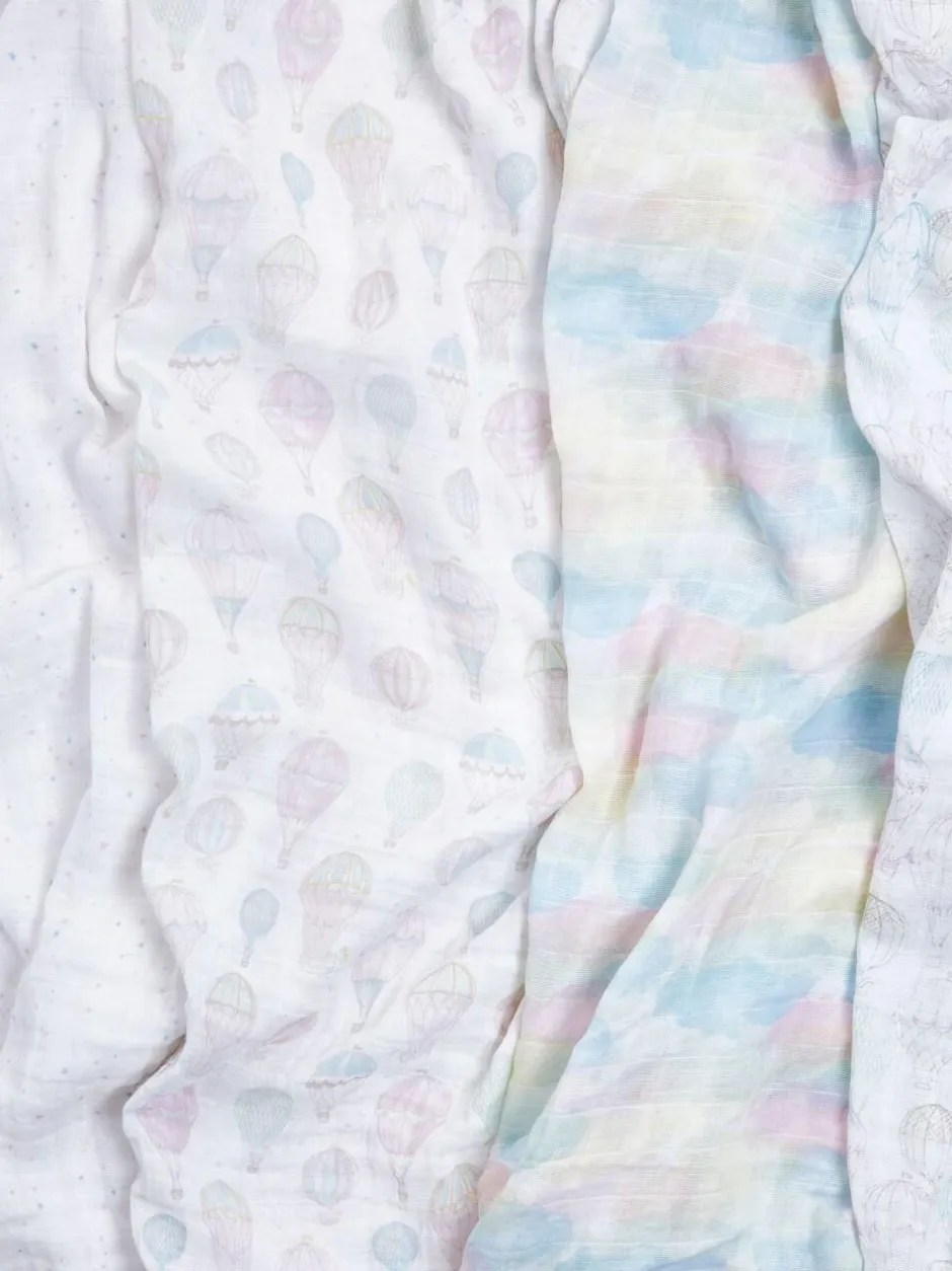 Aden + Anais Cotton Muslin Blankets 4 Pack Pink Sale