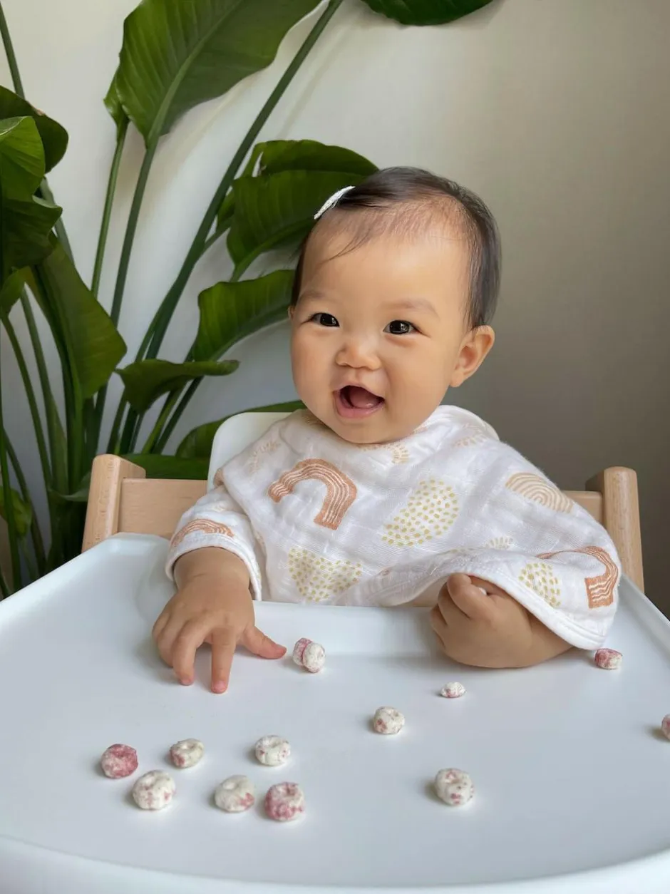Aden + Anais White 100% Cotton Muslin Keep Rising Burpy Bibs 2 Pack Online