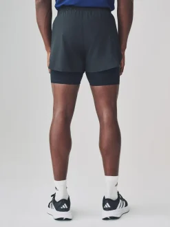 adidas Black Adizero Essential Running Shorts New