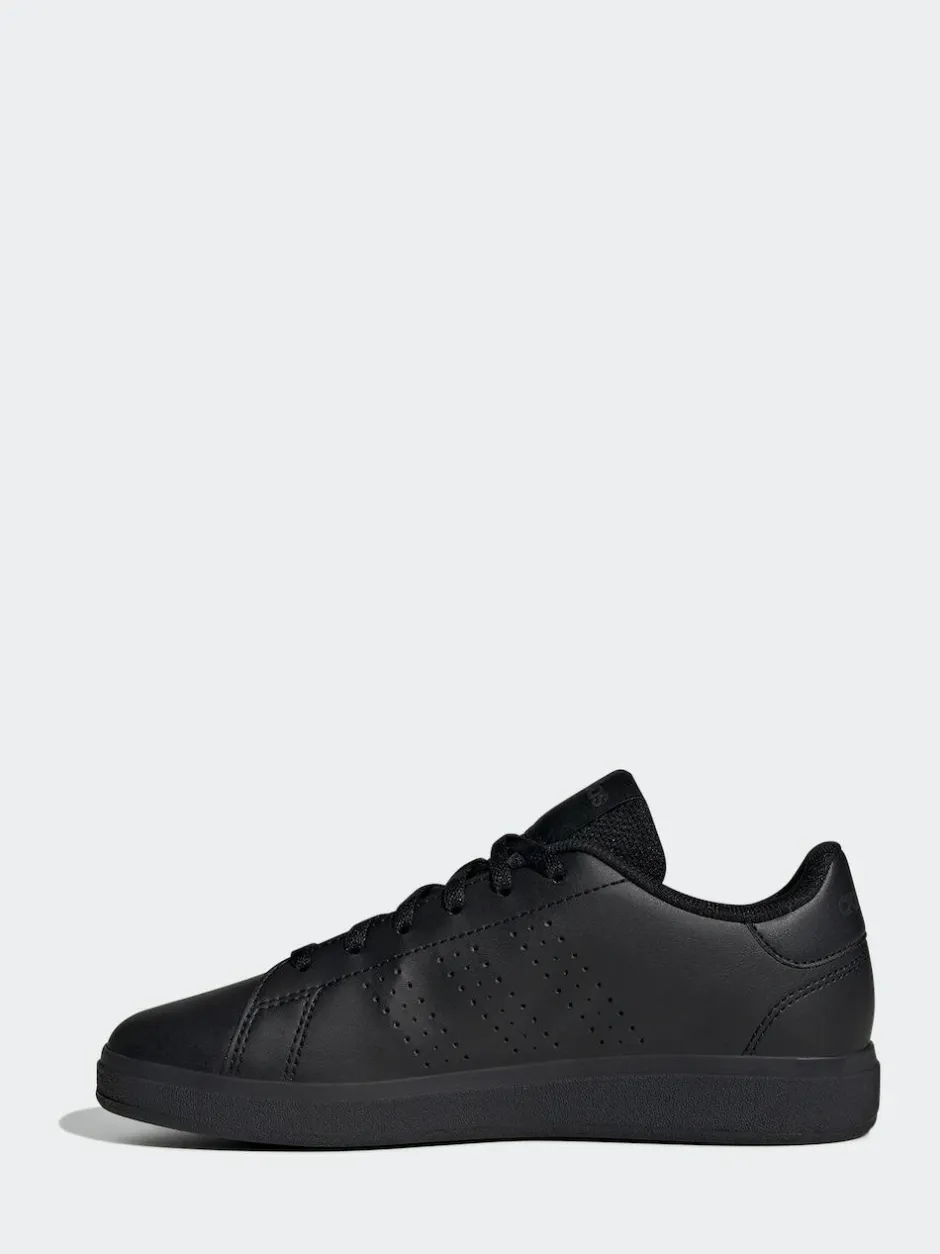 adidas Advantage Base 2.0 Lace Junior Trainers Black Sale
