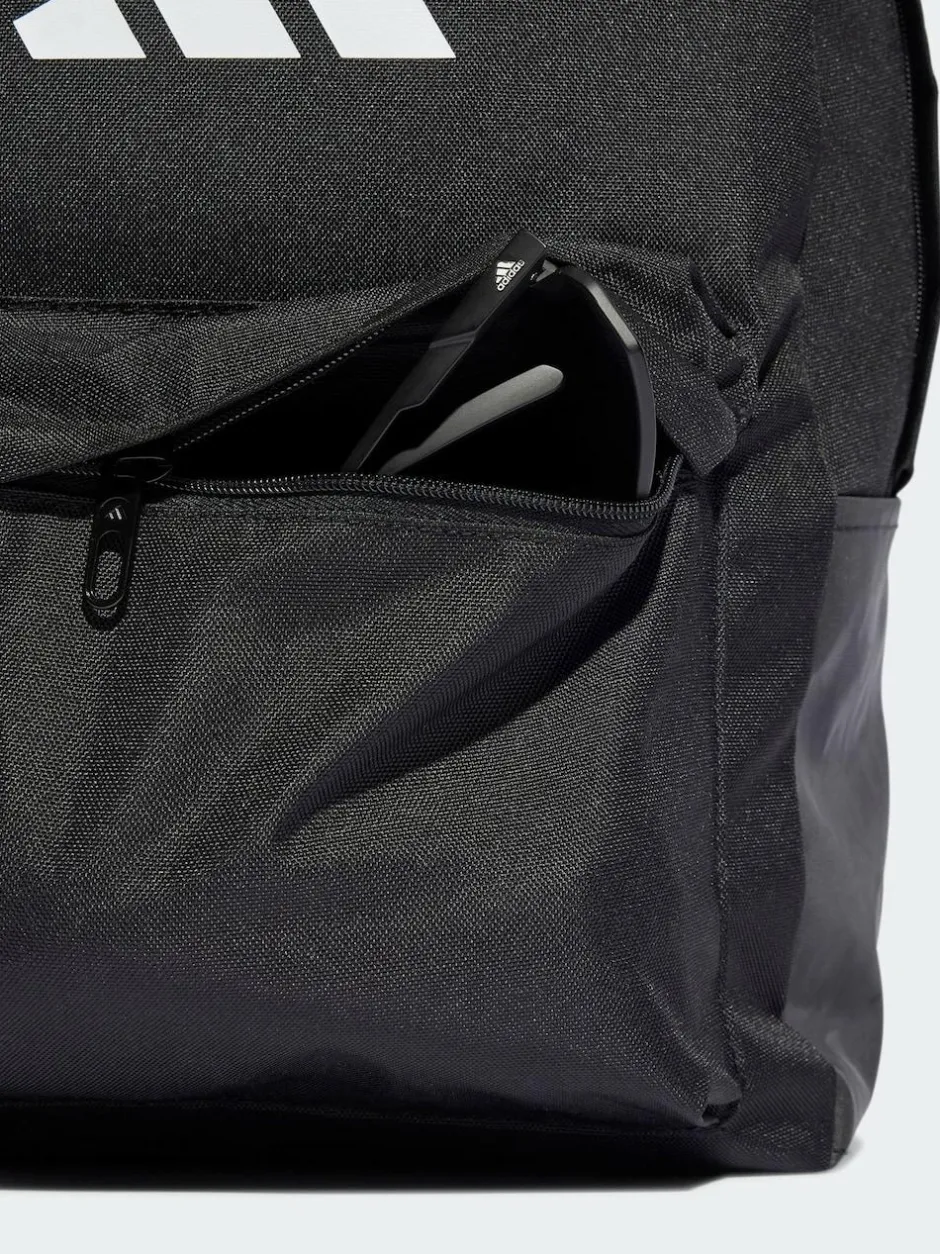adidas Black Chrome Classic 3 Bar Logo Backpack Online
