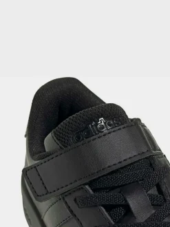 adidas Black Grand Court 3.0 Elastic Lace Kids Trainers Online