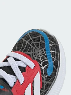 adidas Black Marvel Spider-Man Runfalcon Hook and Loop Kids Trainers Sale