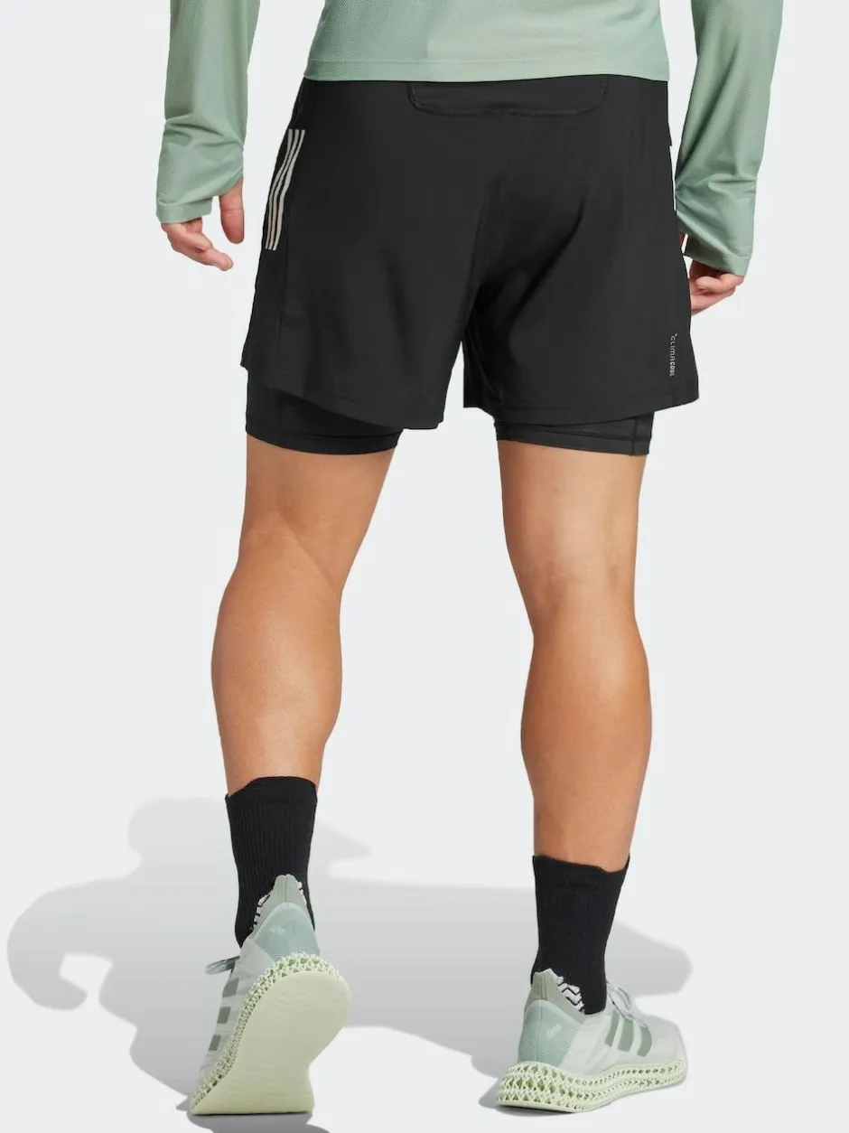 adidas Black Own the Run CLIMACOOL 2-in-1 Shorts Outlet
