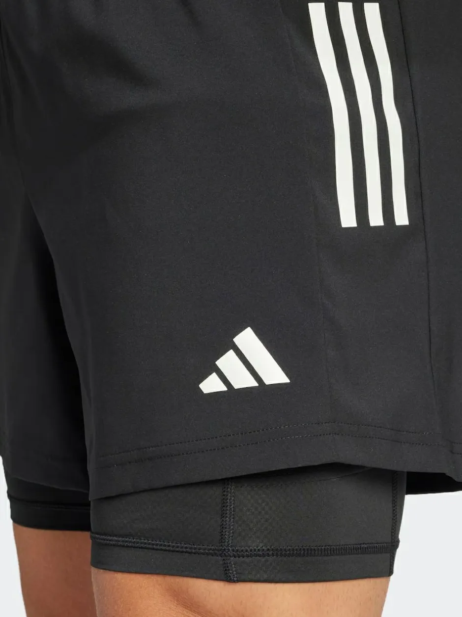 adidas Black Own the Run CLIMACOOL 2-in-1 Shorts Outlet