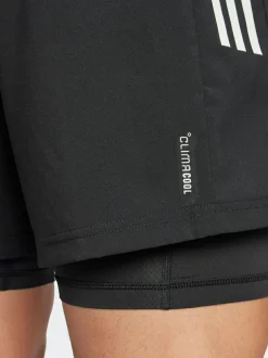 adidas Black Own the Run CLIMACOOL 2-in-1 Shorts Outlet