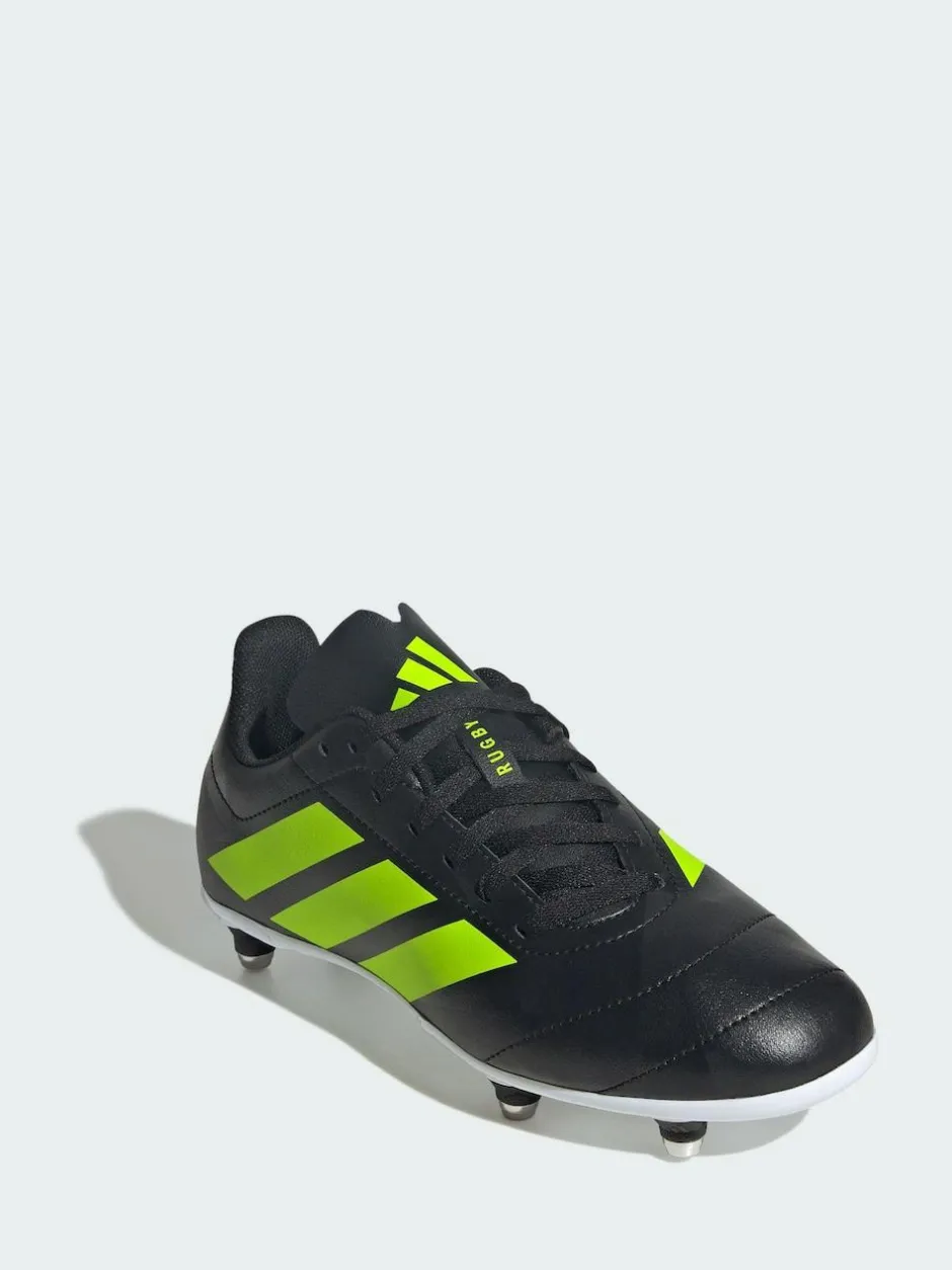 adidas Black Rugby Junior Soft Ground Boots New