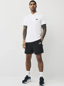 adidas Small Essentials Logo Cargo Chelsea Shorts Black New