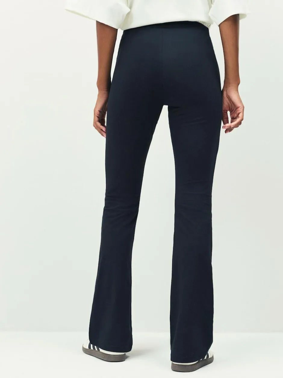 adidas Black Small Logo Flare Leggings Sale