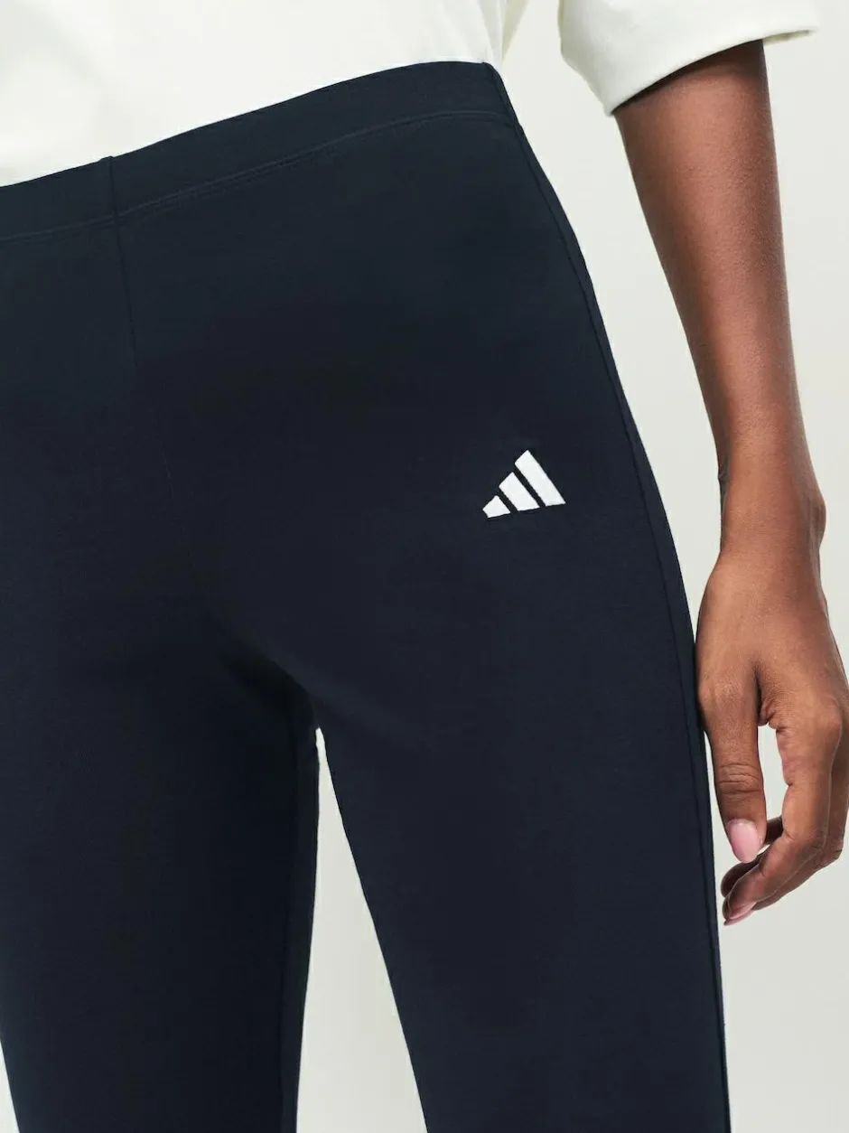 adidas Black Small Logo Flare Leggings Sale