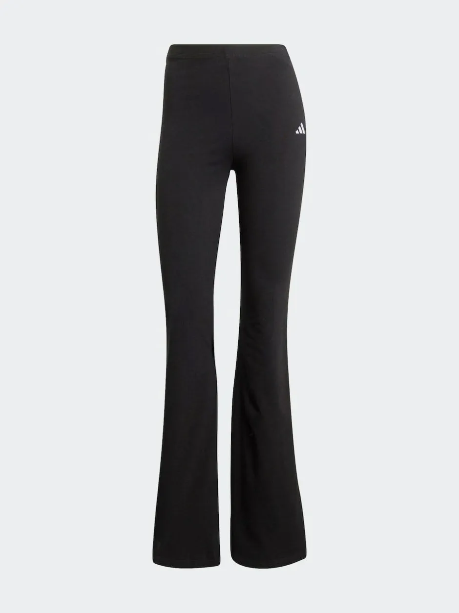 adidas Black Small Logo Flare Leggings Sale
