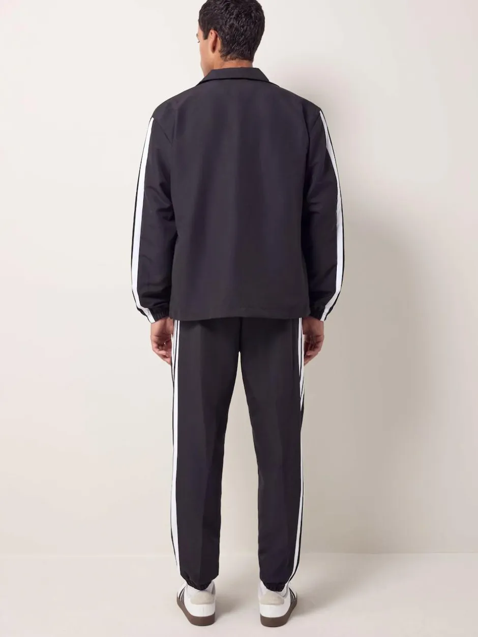 adidas Sportswear Basic 3-Stripes Woven Tracksuit Black