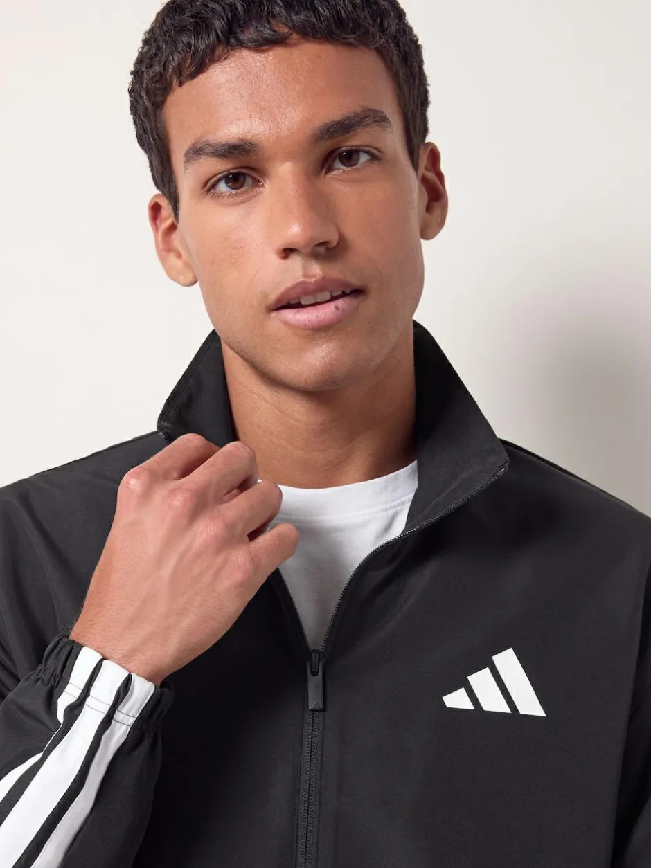 adidas Sportswear Basic 3-Stripes Woven Tracksuit Black