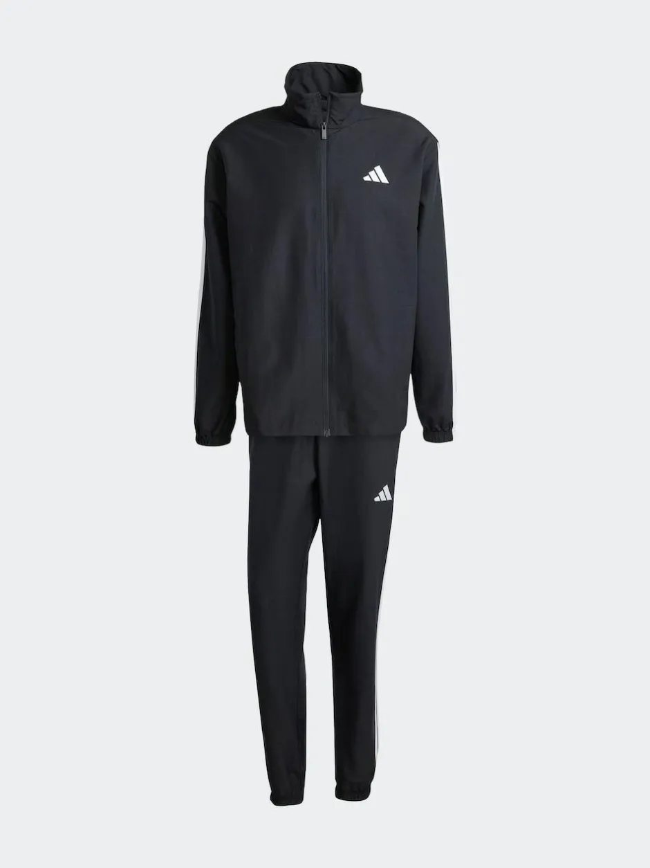 adidas Sportswear Basic 3-Stripes Woven Tracksuit Black