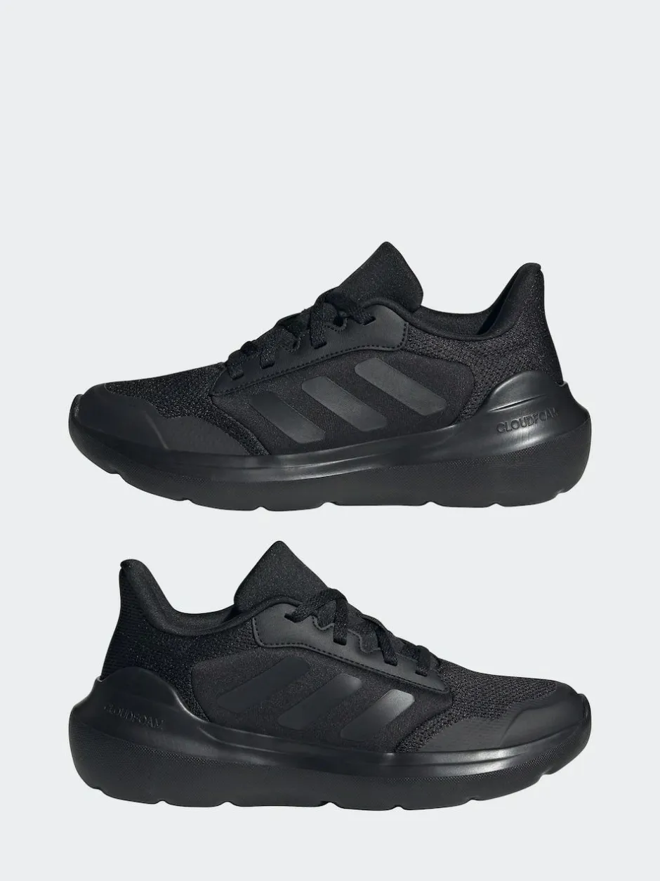 adidas Black Tensaur Run 2.0 Lace Junior Trainers Discount