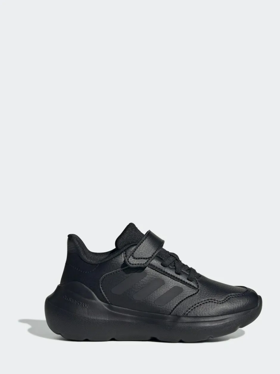 adidas Black Tensaur Run 3.0 Hook and Loop Kids Trainers Clearance