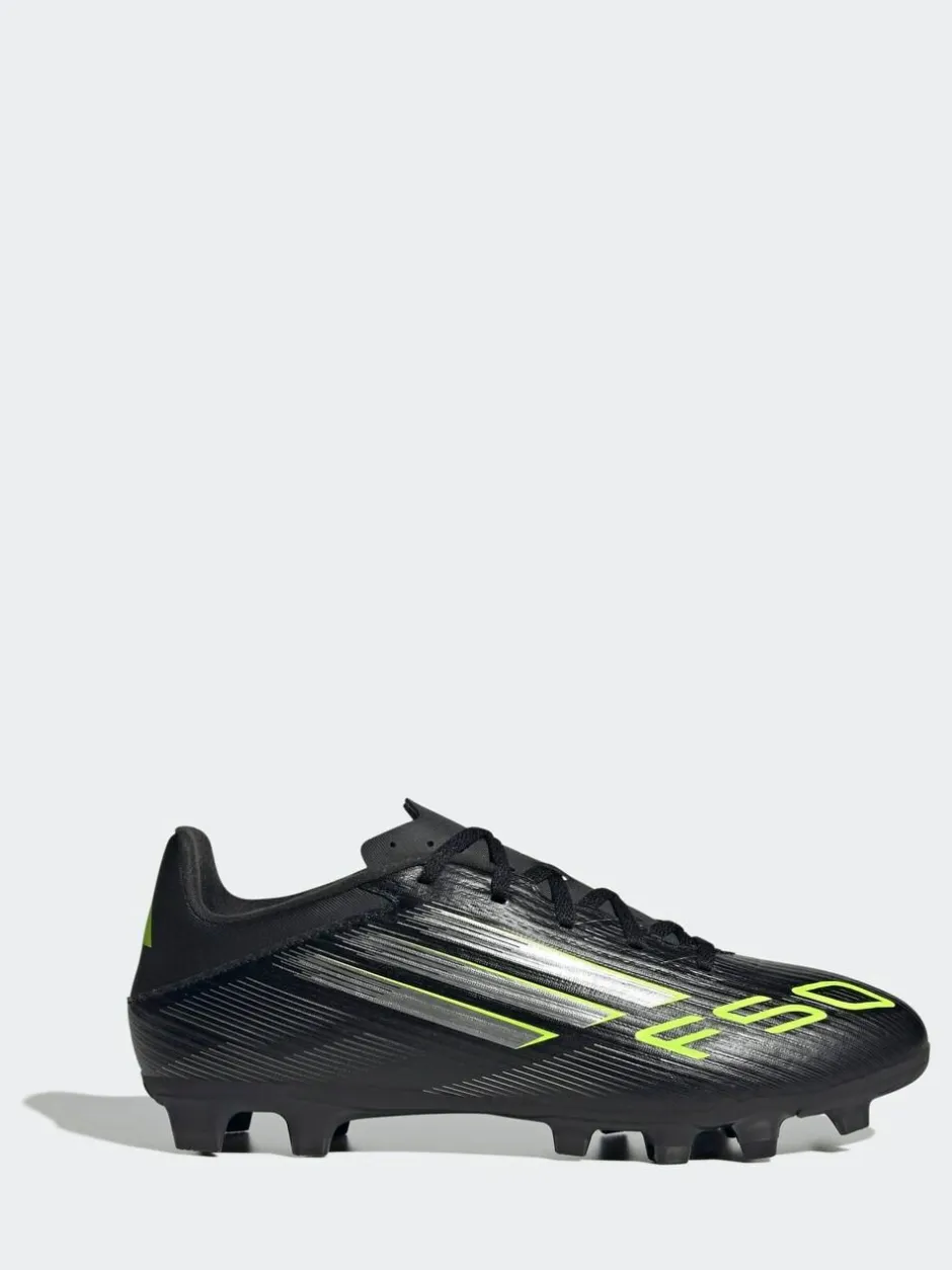 adidas Black/Grey Adult F50 Club Firm/Multi Ground Boots Discount