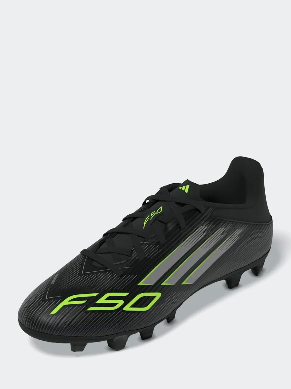 adidas Black/Grey Adult F50 Club Firm/Multi Ground Boots Discount