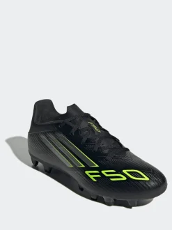 adidas Black/Grey Adult F50 Club Firm/Multi Ground Boots Discount