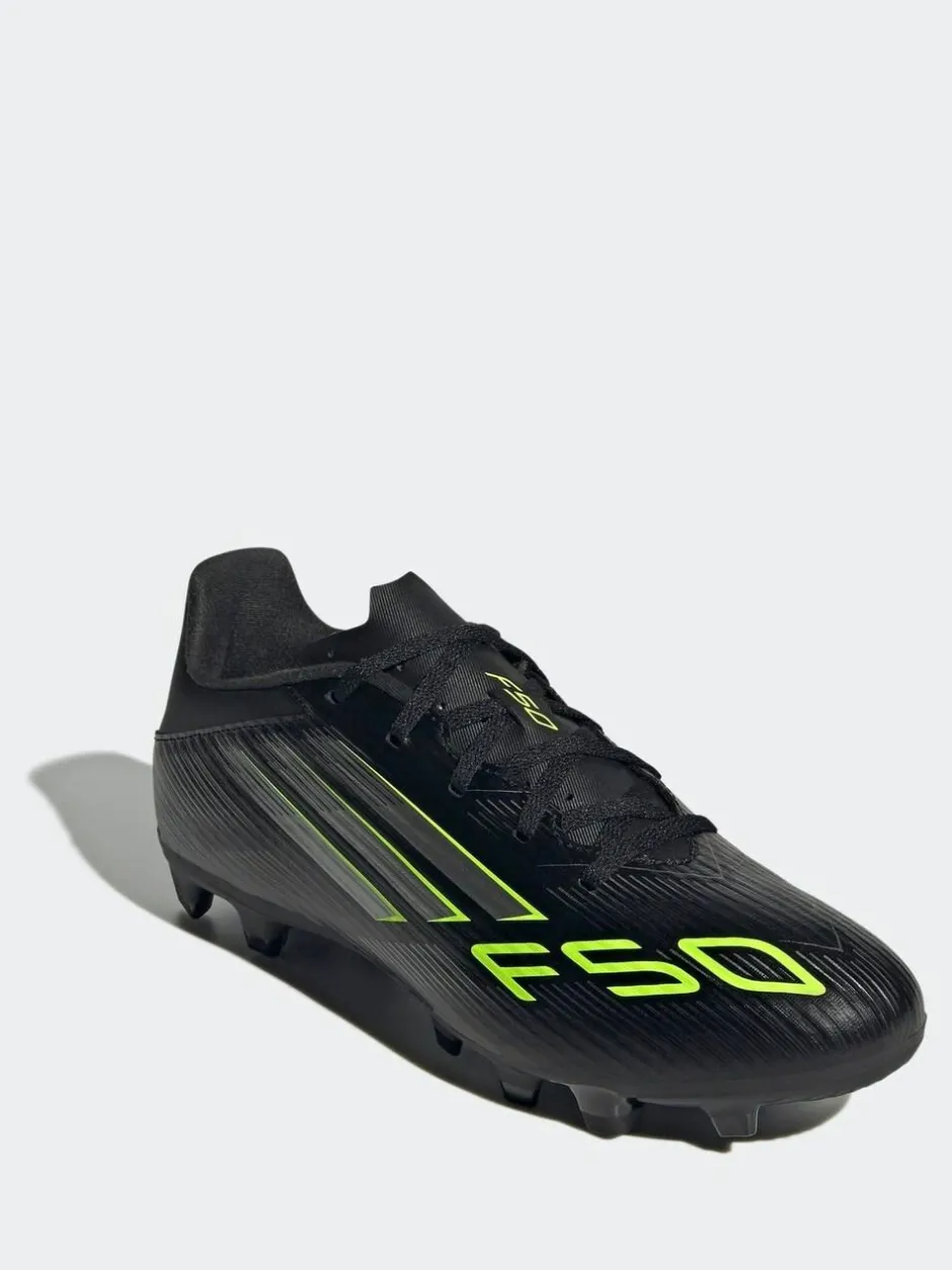 adidas Black/Grey Adult F50 Club Firm/Multi Ground Boots Discount