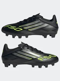 adidas Black/Grey Adult F50 Club Firm/Multi Ground Boots Discount