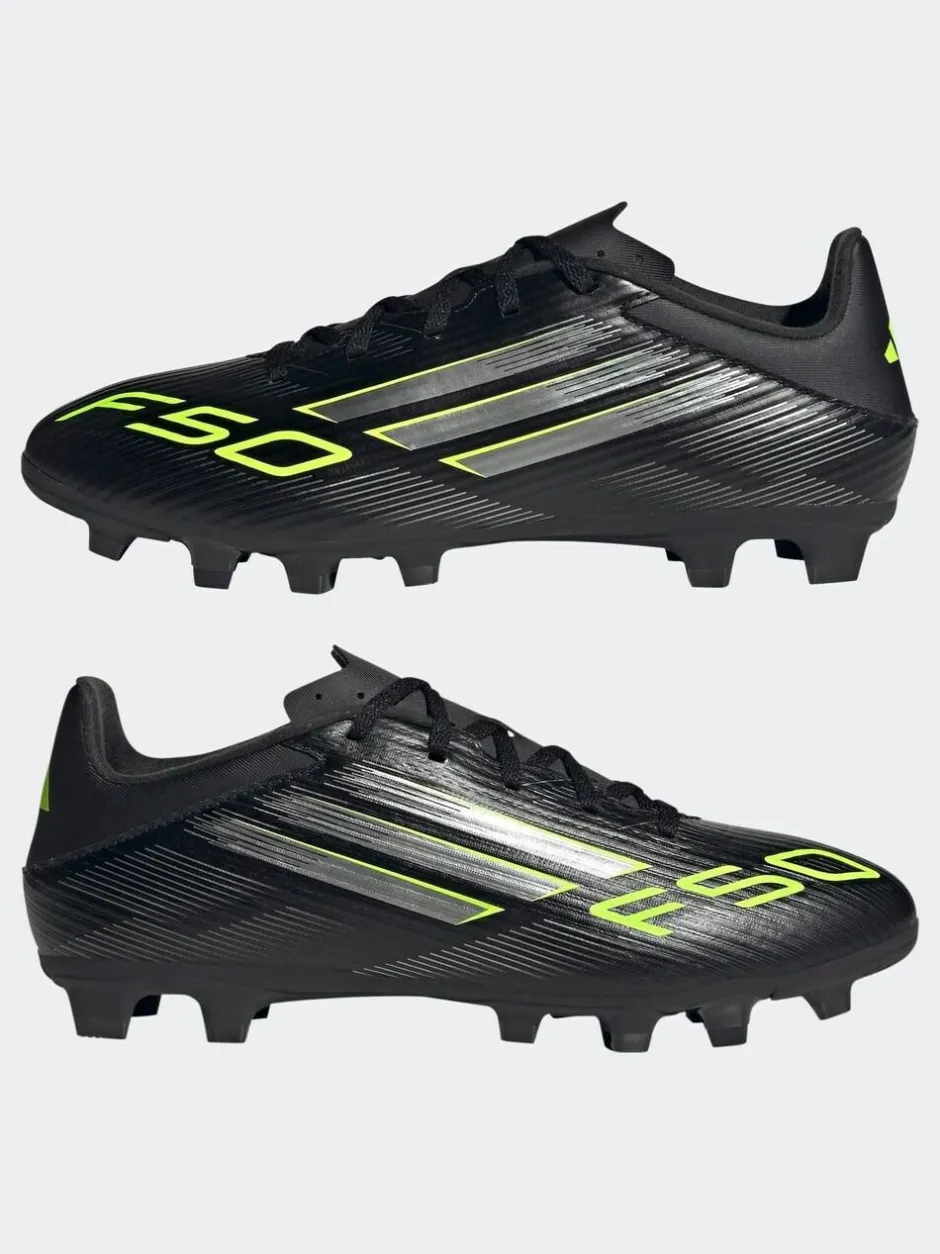 adidas Black/Grey Adult F50 Club Firm/Multi Ground Boots Discount