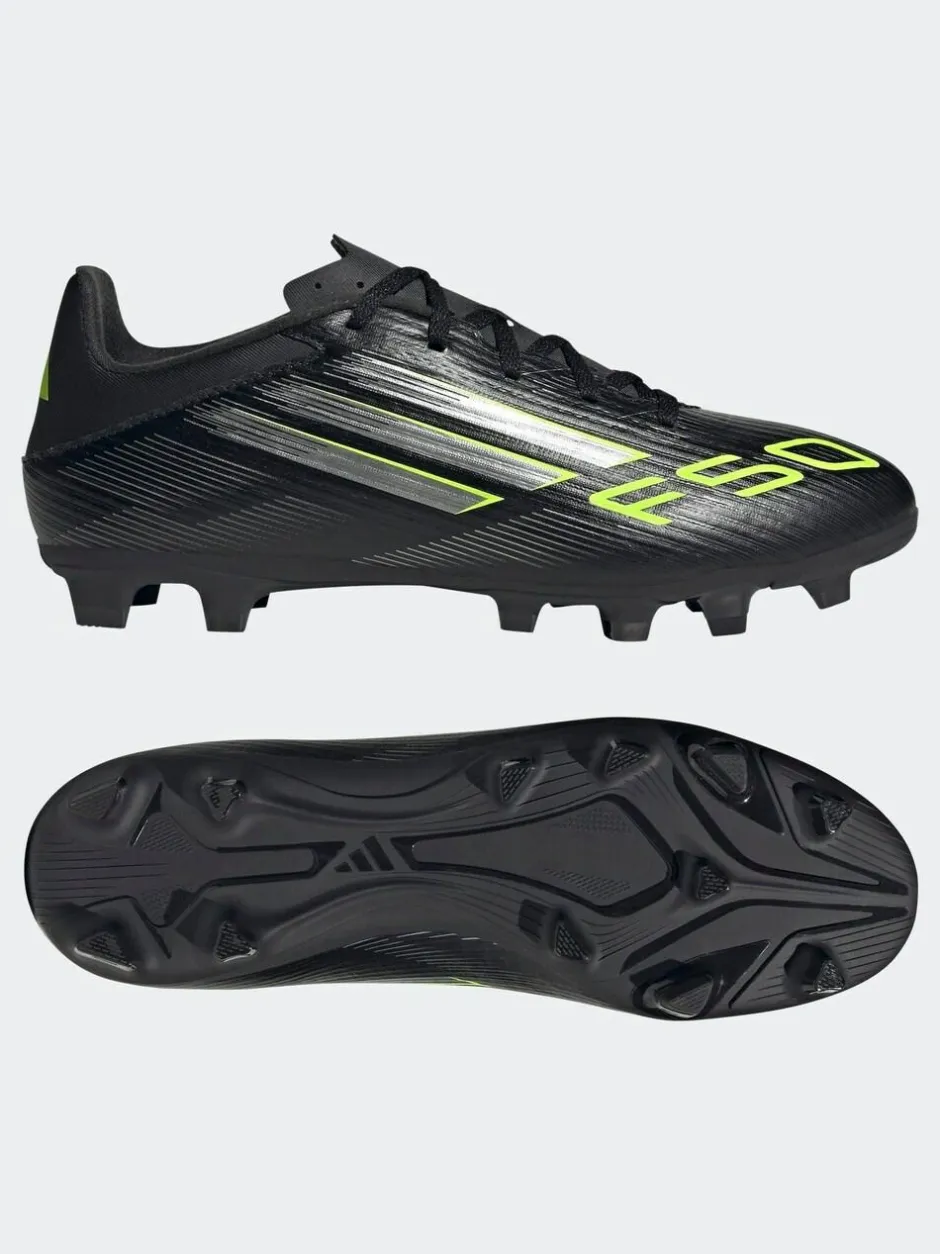adidas Black/Grey Adult F50 Club Firm/Multi Ground Boots Discount