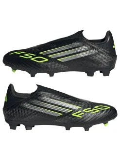 adidas Black/Grey Adult F50 League Laceless Firm/Multi Ground Boots New