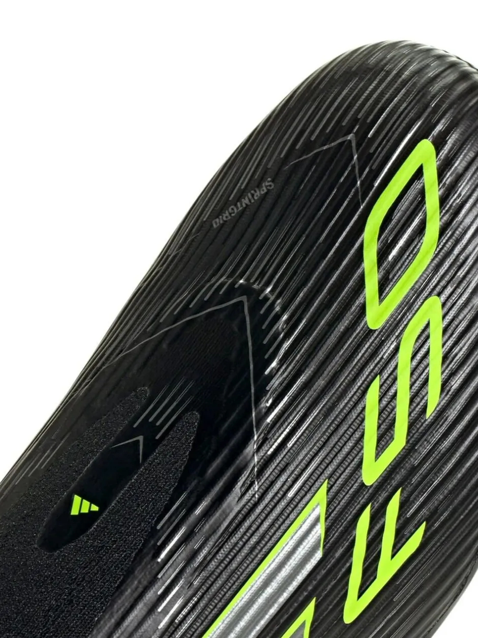 adidas Black/Grey Adult F50 League Laceless Firm/Multi Ground Boots New