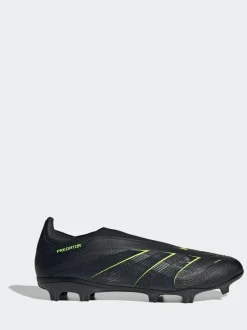 adidas Black/Grey Adult Predator League Laceless Firm/Multi Ground Boots New