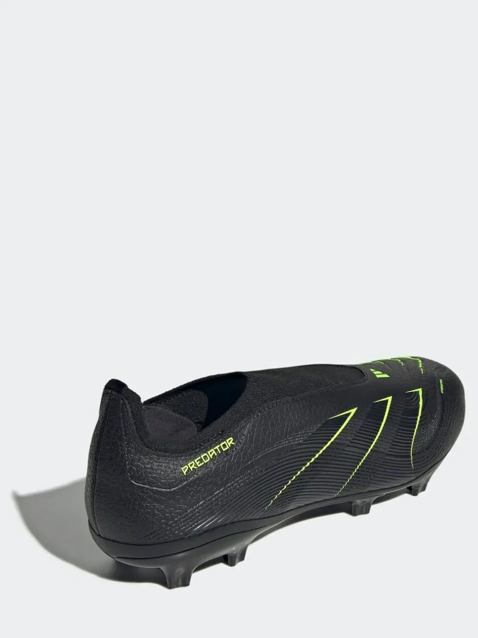 adidas Black/Grey Adult Predator League Laceless Firm/Multi Ground Boots New