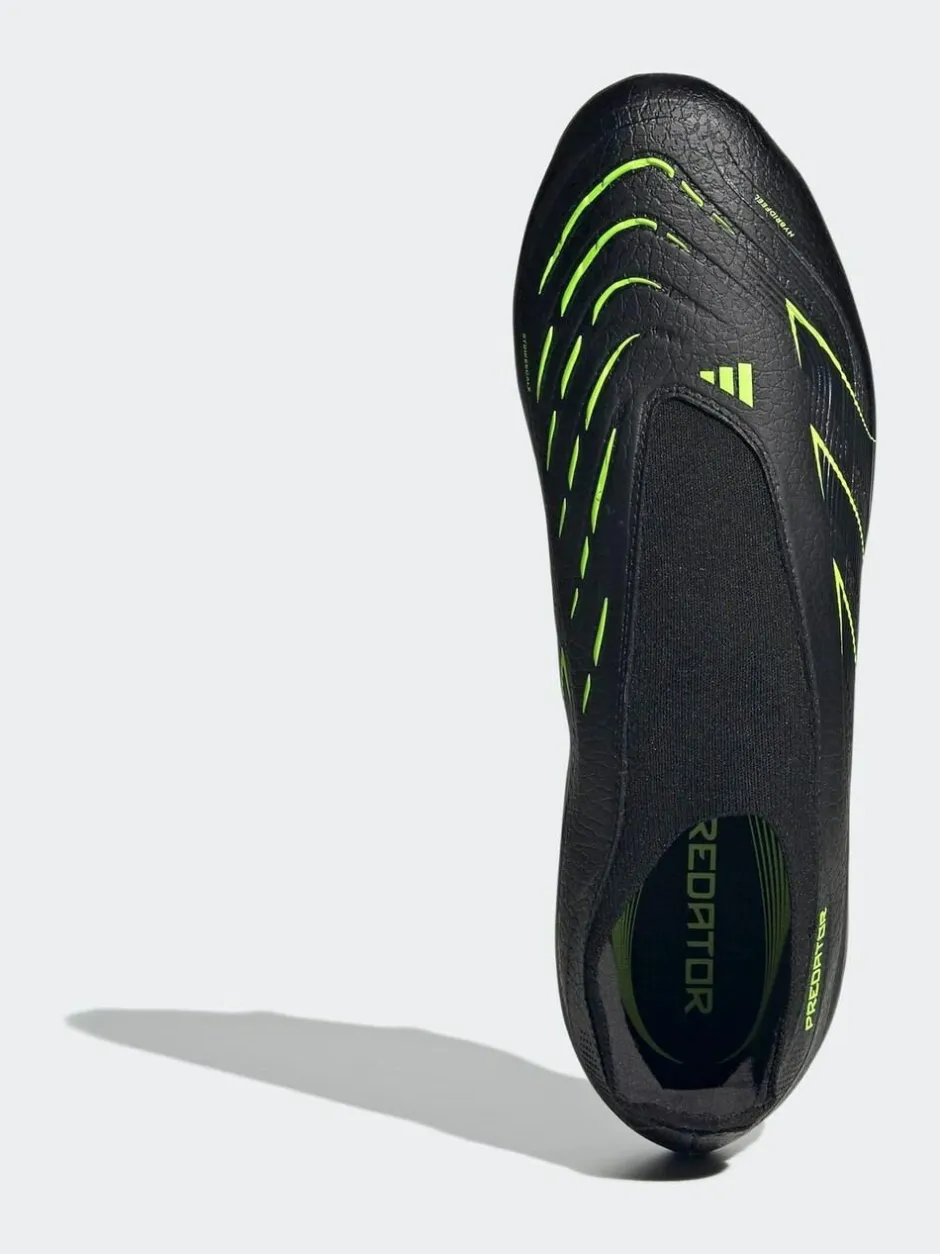 adidas Black/Grey Adult Predator League Laceless Firm/Multi Ground Boots New