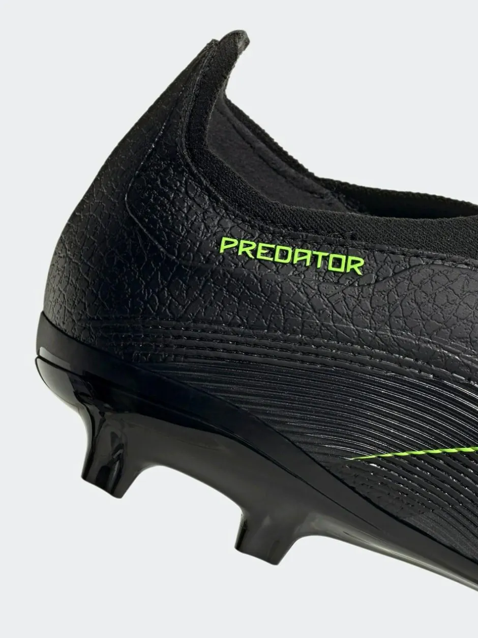adidas Black/Grey Adult Predator League Laceless Firm/Multi Ground Boots New