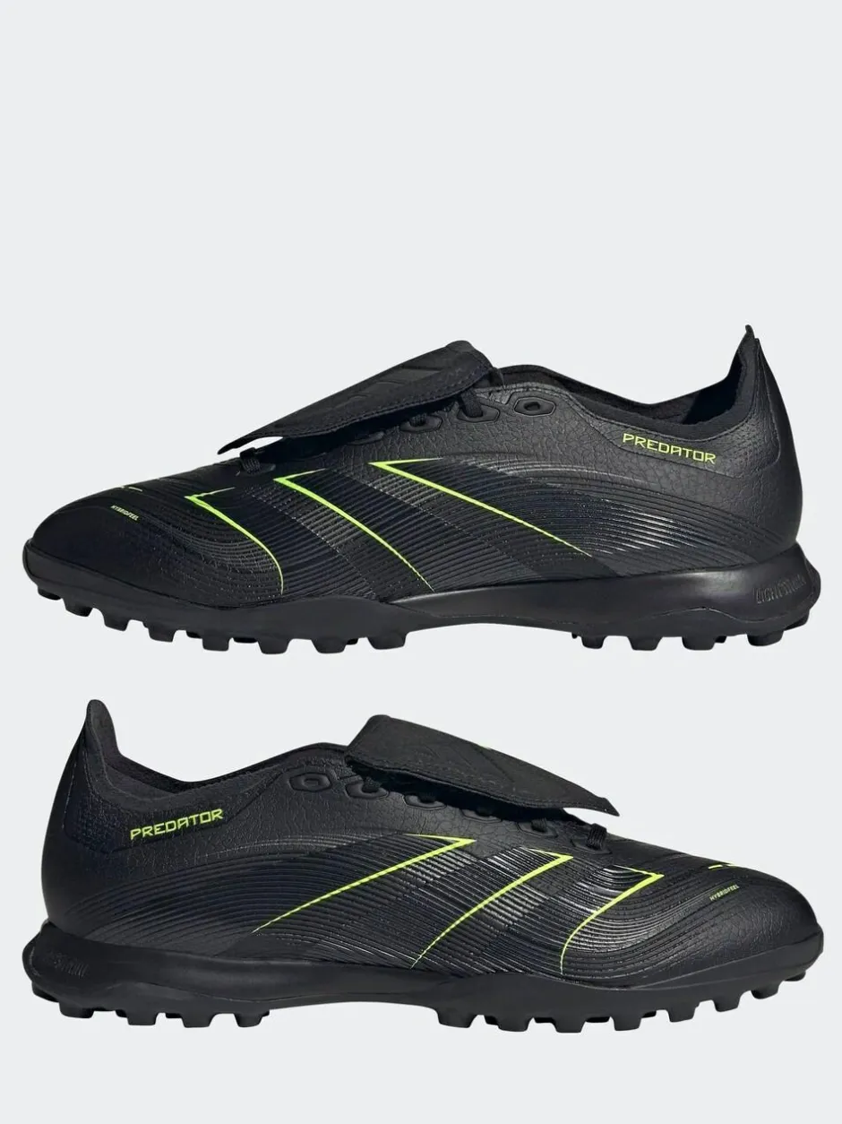 adidas Black/Grey Adult Predator League Fold-Over Tongue Turf Boots Hot