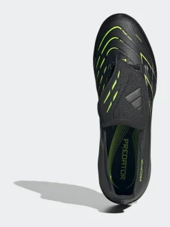 adidas Black/Grey Adult Predator League Fold-Over Tongue Turf Boots Hot